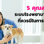 5 คุณสมบัติระบบโรงพยาบาลสัตว์
